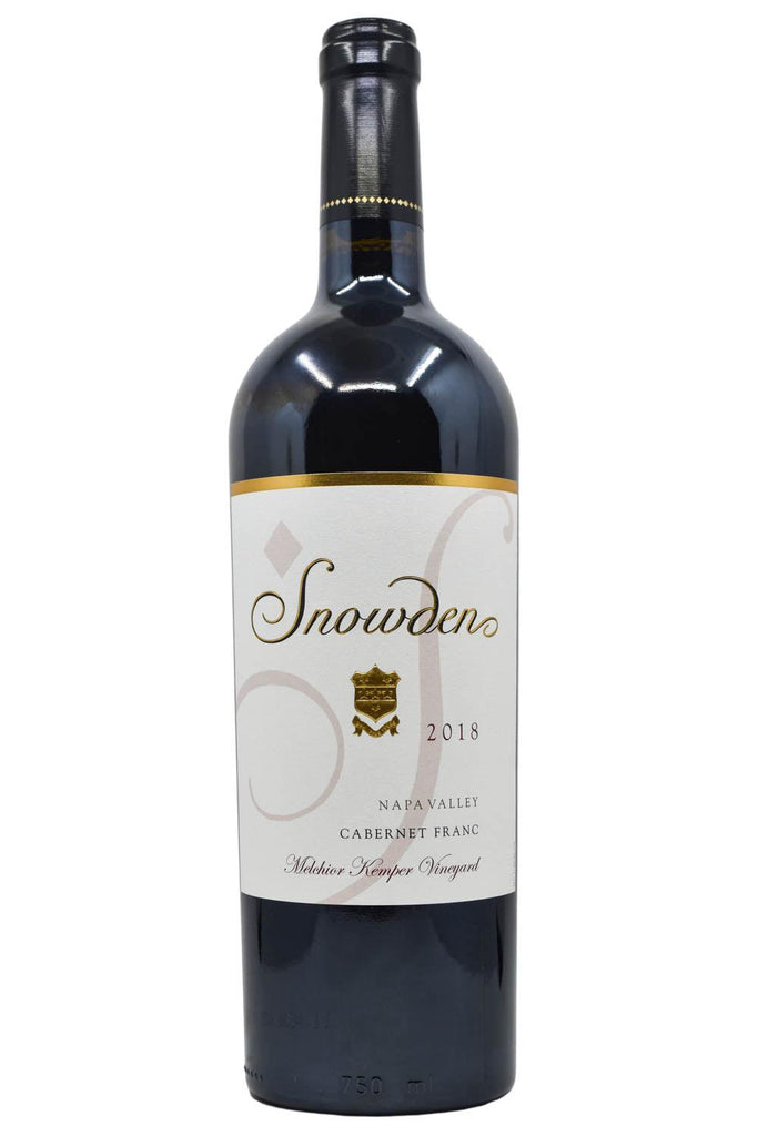Bottle of Snowden Vineyards Cabernet Franc Melchior Kemper Vineyard 2018-Red Wine-Flatiron SF