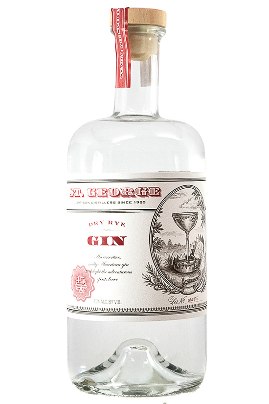 Bottle of St. George Dry Rye Gin-Spirits-Flatiron SF