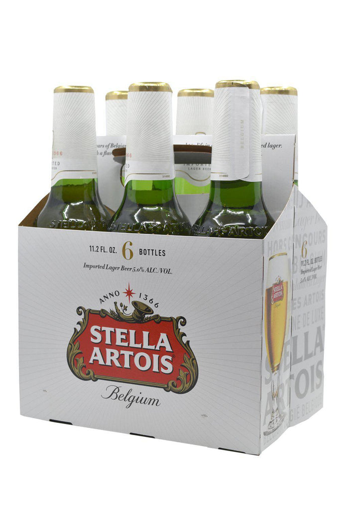Bottle of Stella Artois Belgian Lager 6pk-Beer-Flatiron SF