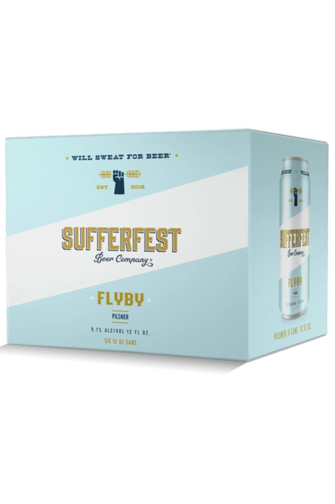 Bottle of Sufferfest Beer Co. Flyby Pilsner 6pk-Beer-Flatiron SF