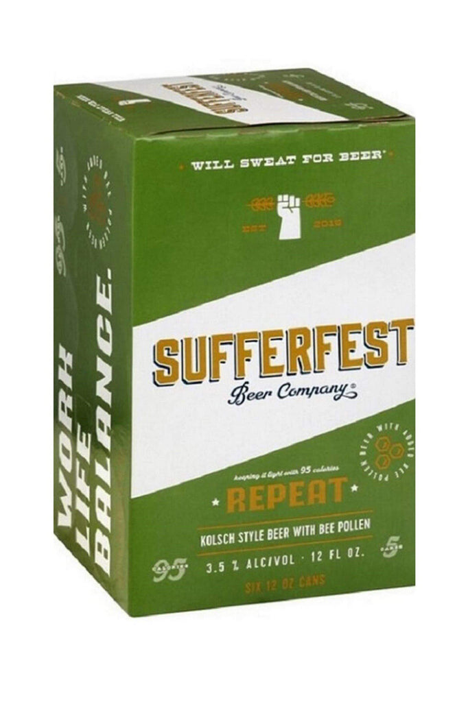 Bottle of Sufferfest Beer Co. Kolsch Repeat 6pk-Beer-Flatiron SF