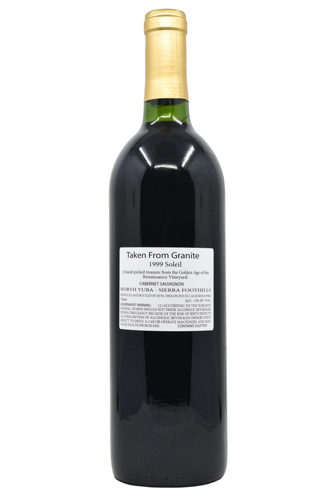 Bottle of Taken From Granite Sierra Foothills Cabernet Sauvignon Soleil 1999-Red Wine-Flatiron SF