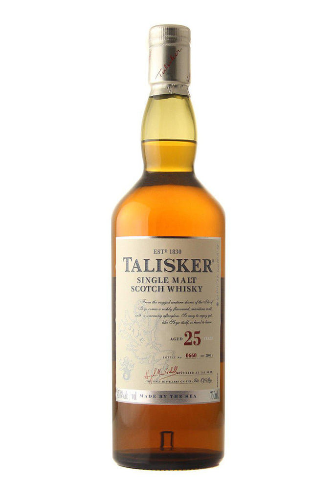 Bottle of Talisker Single malt Scotch Whisky 25 Year old-Spirits-Flatiron SF