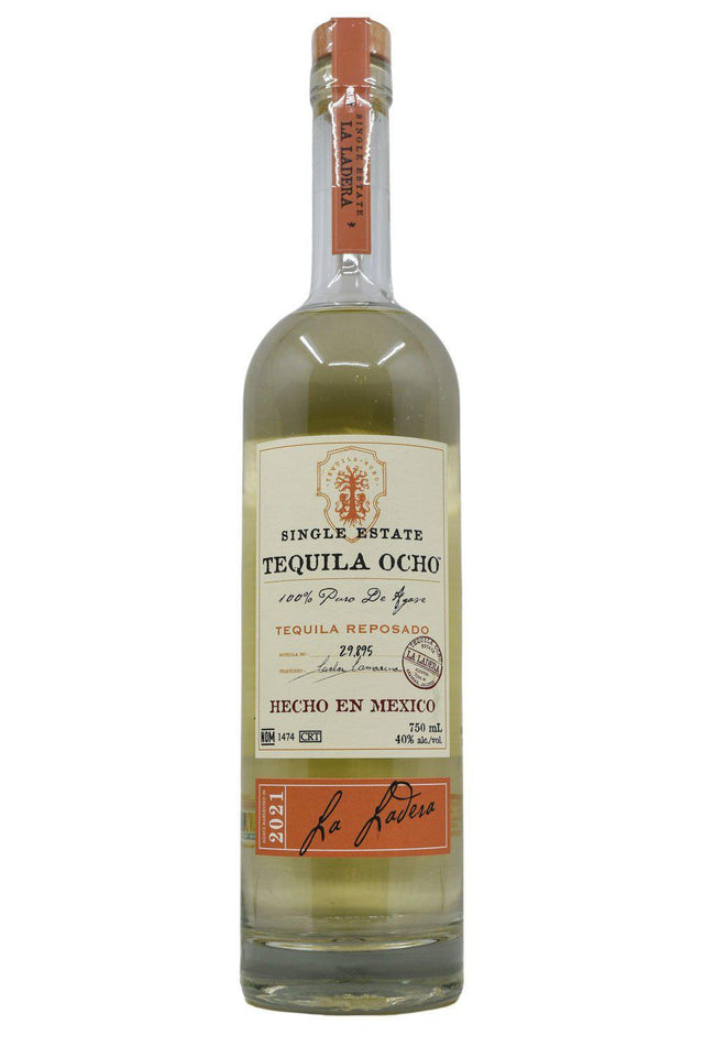 Bottle of Tequila Ocho Reposado La Ladera 2021-Spirits-Flatiron SF