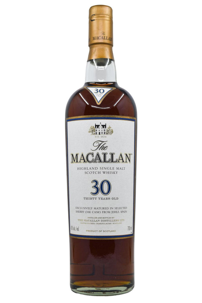 Bottle of The Macallan 30 Year Highland Single Malt Scotch (2002-2004 production/release)-Spirits-Flatiron SF