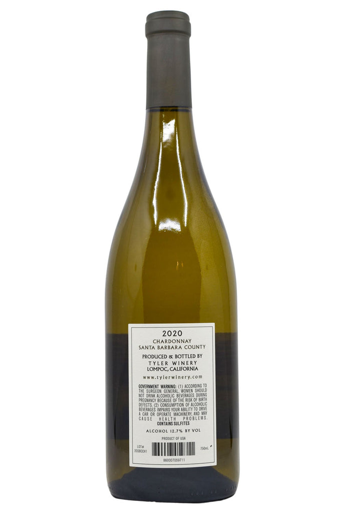 Bottle of Tyler Santa Barbara County Chardonnay 2020-White Wine-Flatiron SF