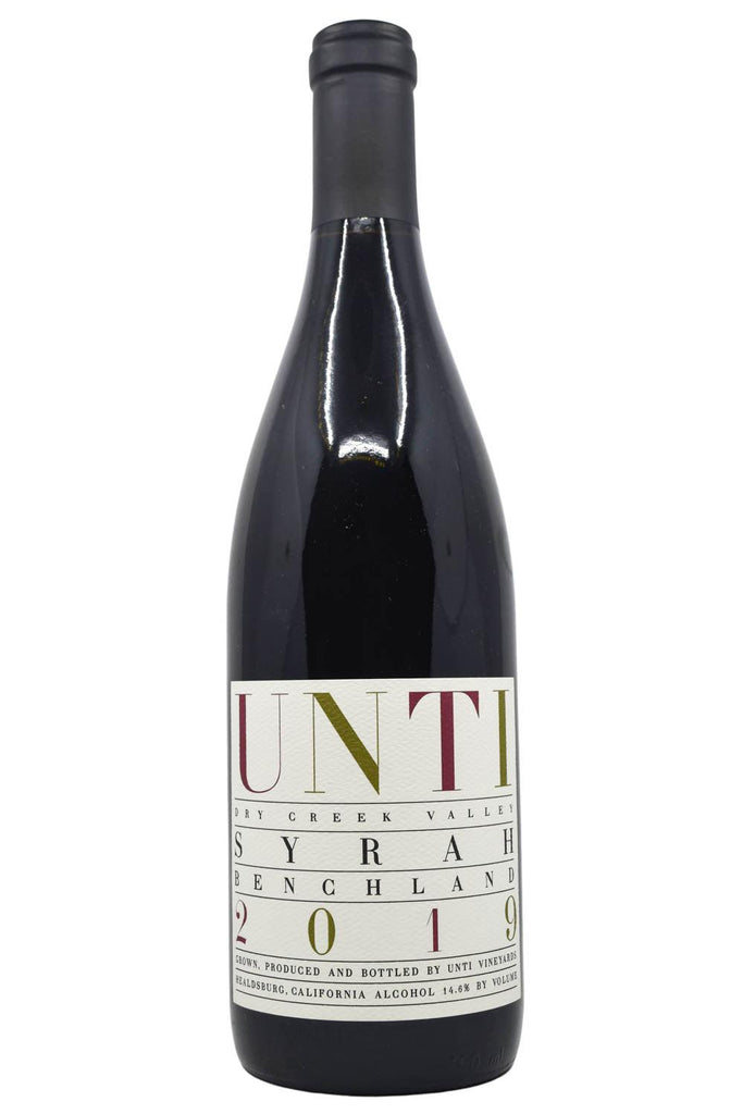 Bottle of Unti Dry Creek Valley Syrah Benchland 2019-Red Wine-Flatiron SF
