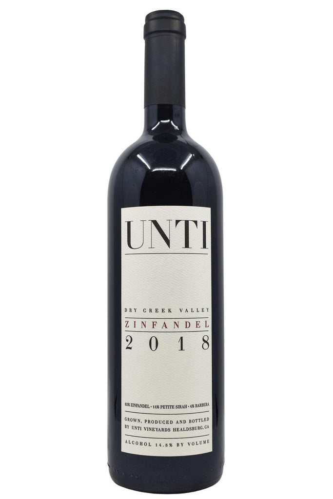 Bottle of Unti Dry Creek Valley Zinfandel 2018-Red Wine-Flatiron SF