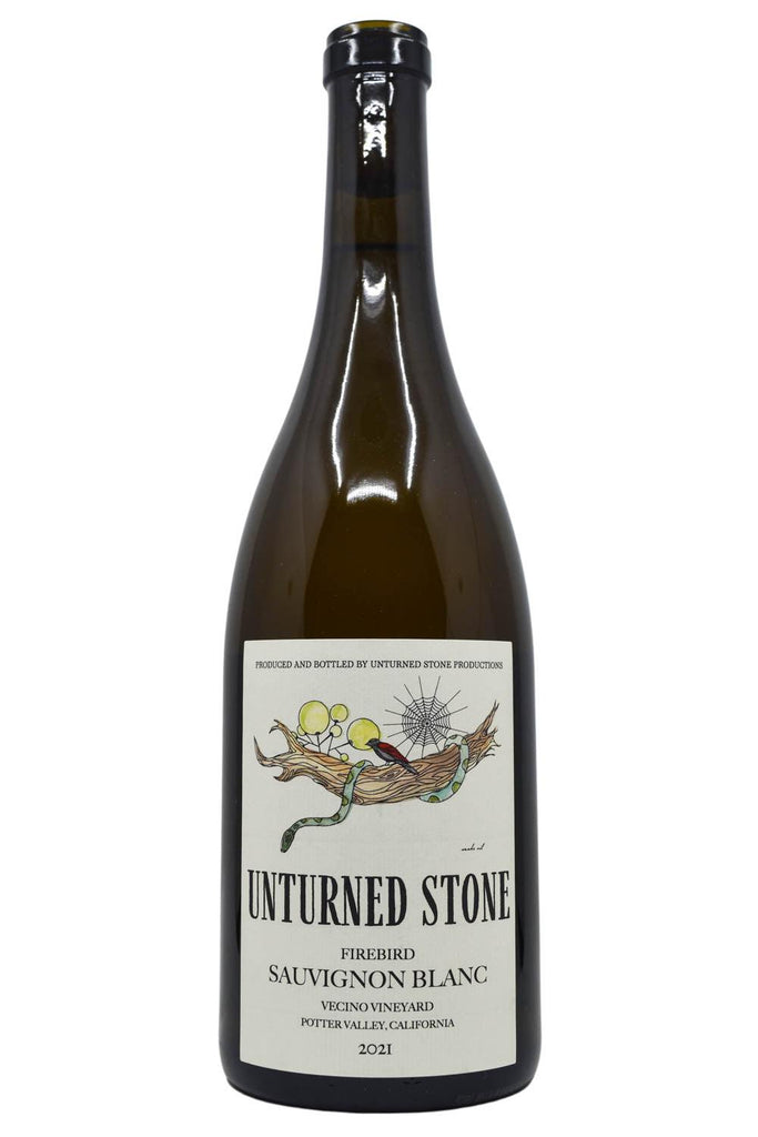 Bottle of Unturned Stone Potter Valley Sauvignon Blanc Firebird Vecino Vineyard 2021-White Wine-Flatiron SF