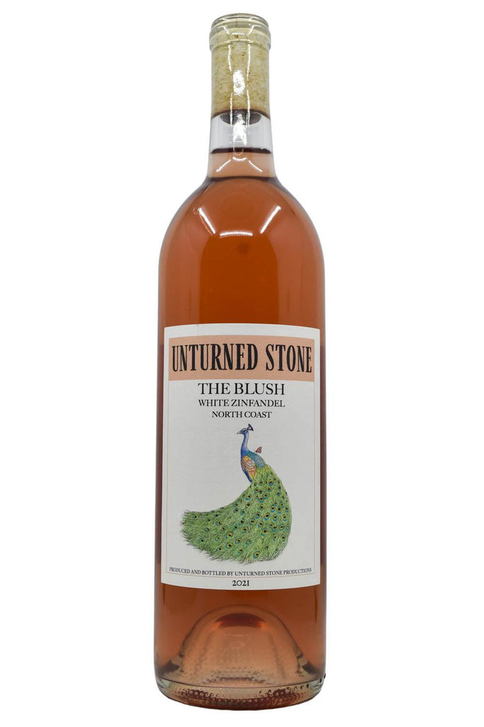 Bottle of Unturned Stone White Zinfandel Rose The Blush 2021-Red Wine-Flatiron SF