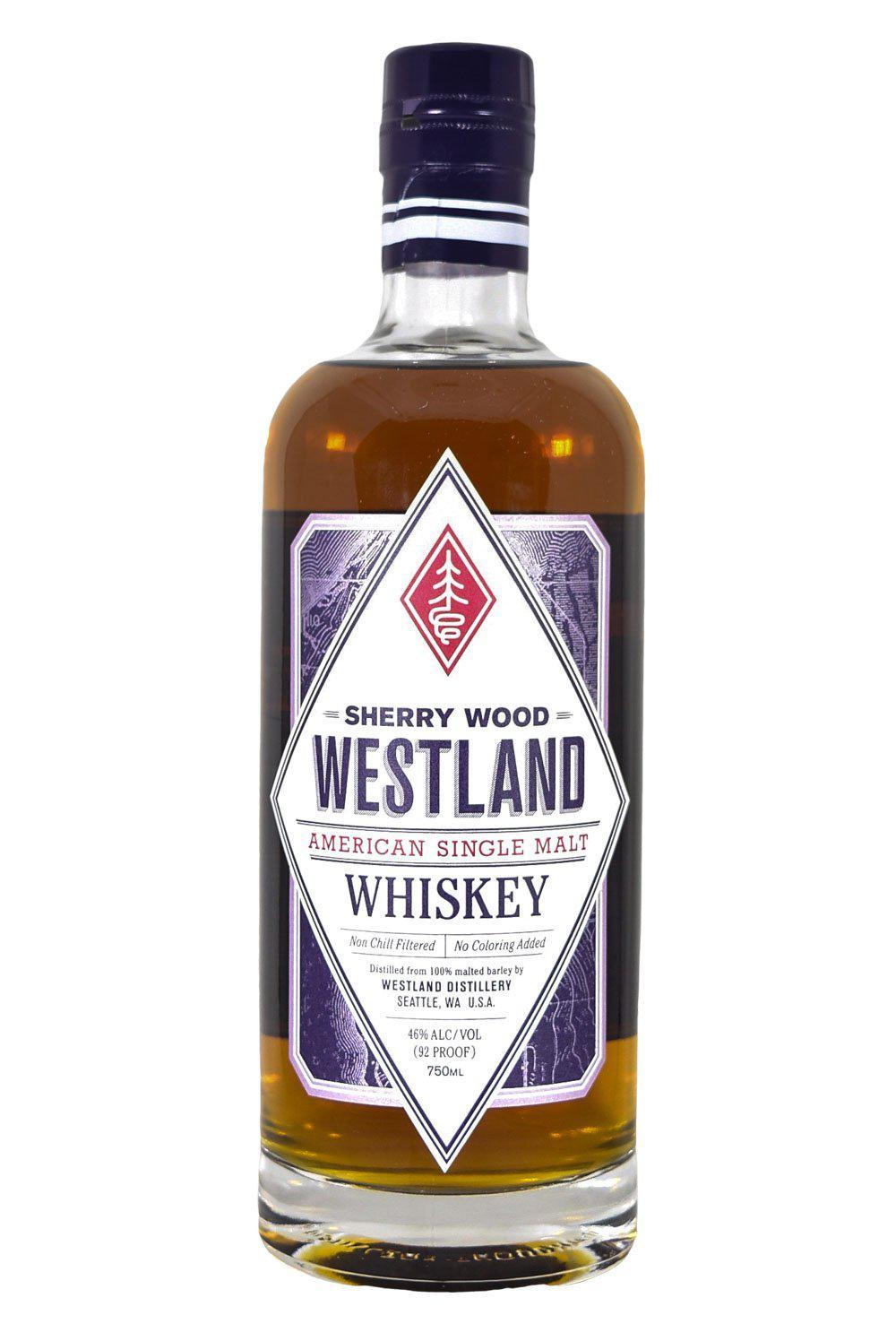 Bottle of Westland Sherry Cask Whiskey-Spirits-Flatiron SF
