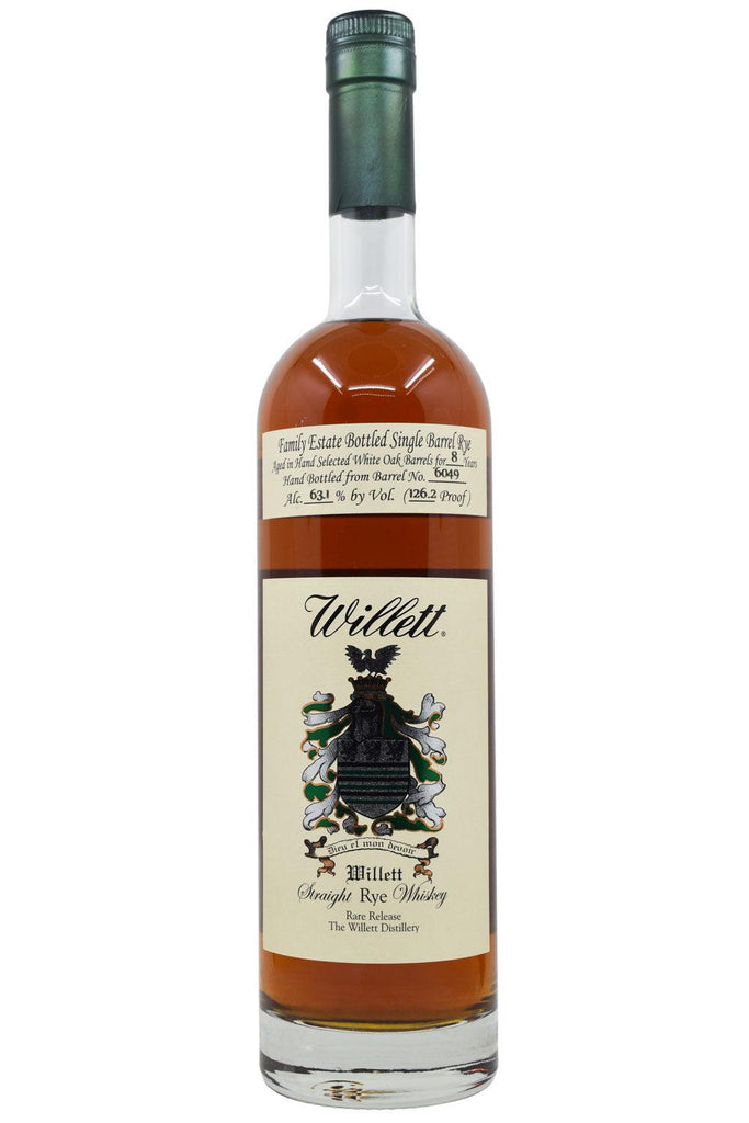 Bottle of Willett Family Estate Bottled Single-Barrel 8 Year Old Straight Rye Whiskey-Spirits-Flatiron SF
