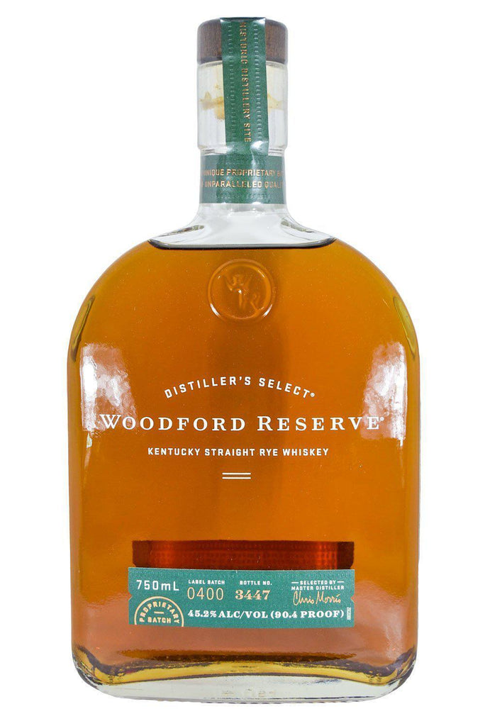 Bottle of Woodford Reserve Rye-Spirits-Flatiron SF