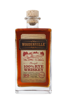 Bottle of Woodinville Washington Straight Rye Whiskey-Spirits-Flatiron SF