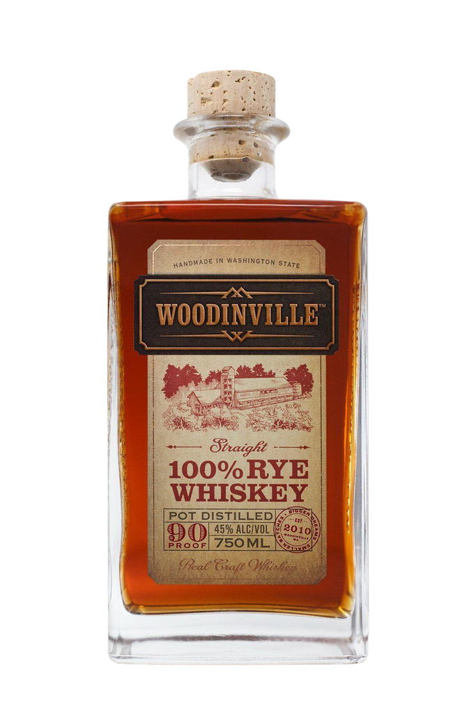 Bottle of Woodinville Washington Straight Rye Whiskey-Spirits-Flatiron SF