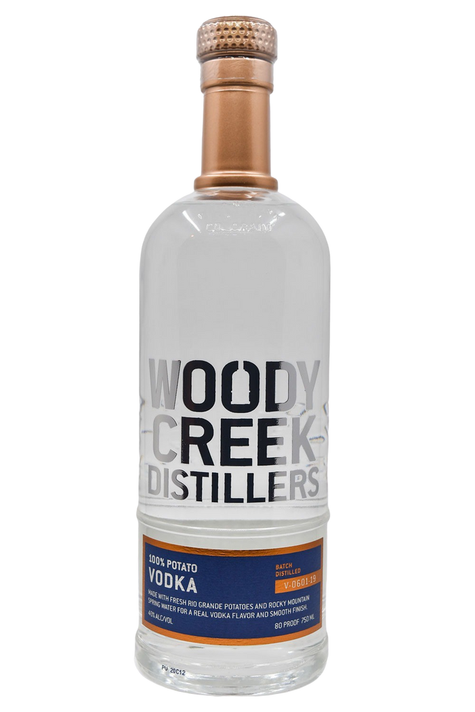 Bottle of Woody Creek 100% Potato Vodka-Spirits-Flatiron SF