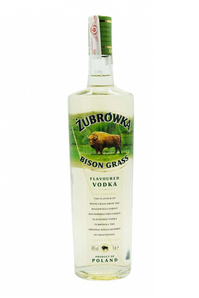 Bottle of Zubrowka ZU Bison Grass Vodka (1L)-Spirits-Flatiron SF